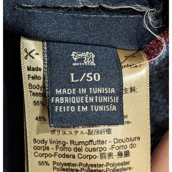 NEW Scotch & Soda Mens Blue Wool Blend Double Breasted Sport Blazer Coat L/50 - Picture 7 of 8